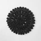 G_FANCY FLORETTE_COORDINATING NAPERY_Black