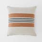 Everett Herringbone Stripe Linen Cushion - Natural