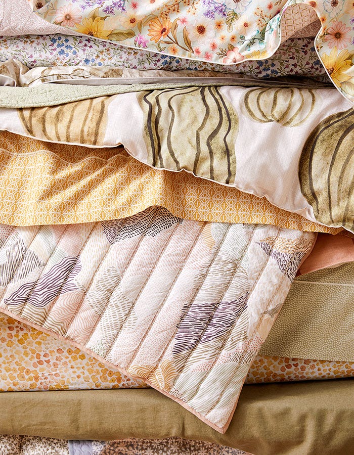 Patterned Sheets and Quilt Covers