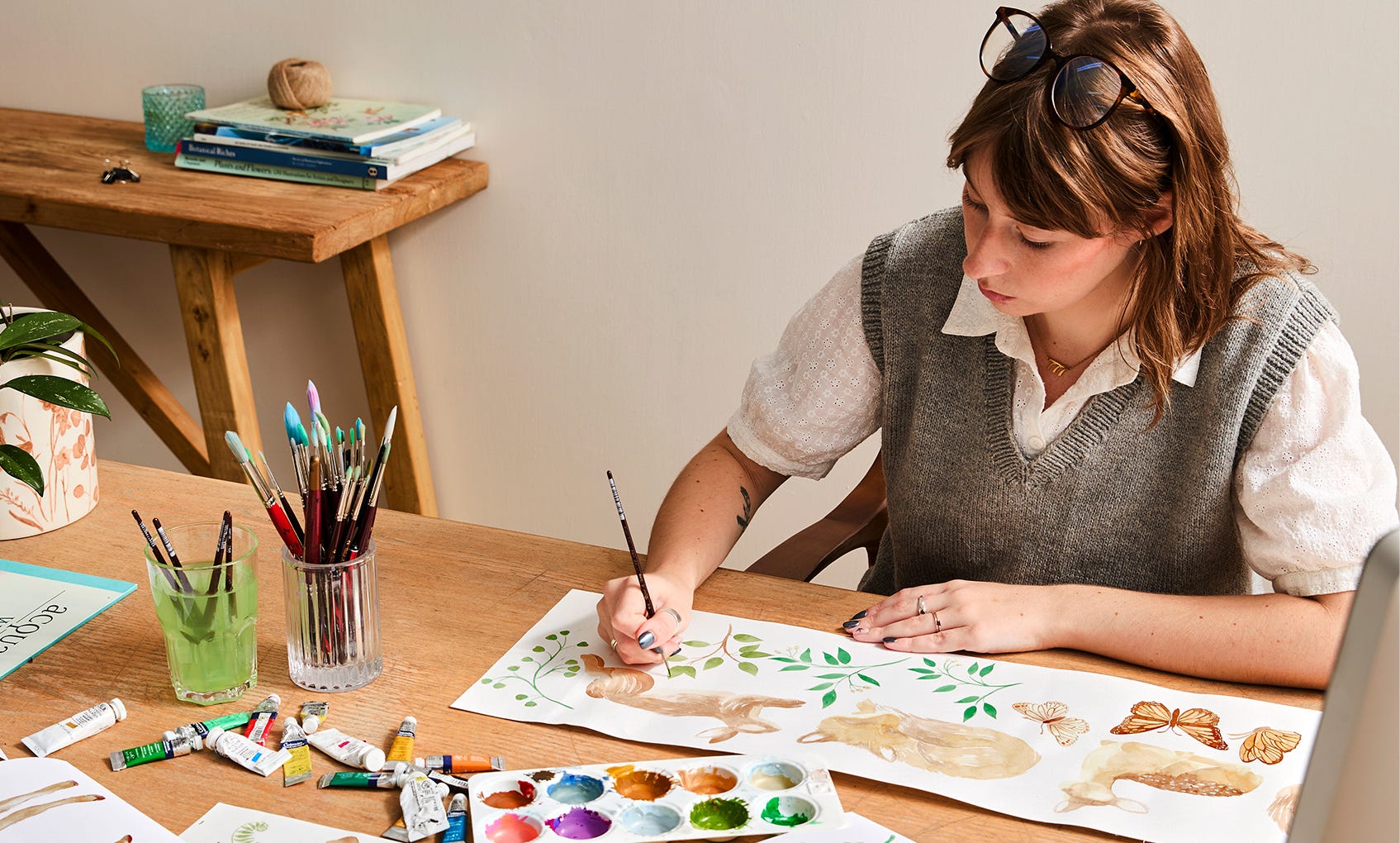 Folkore Quilt Cover Behind the Design