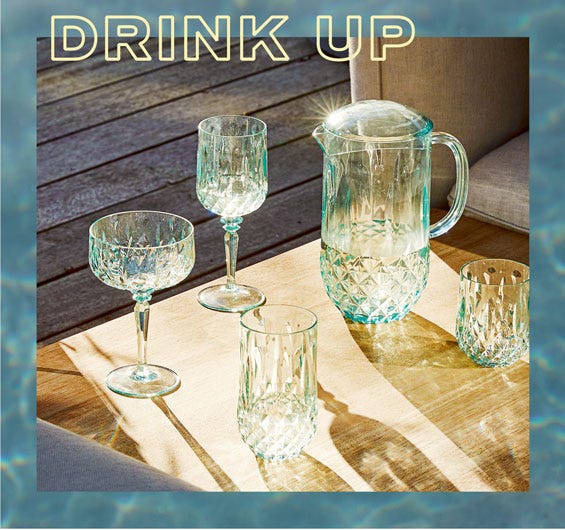 Crystal Look Drinkware Green